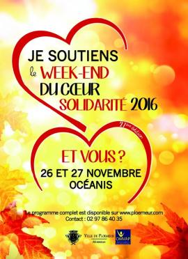 Les commerants de Ploemeur soutiennent le Week-End du Coeur Solidarit 2016