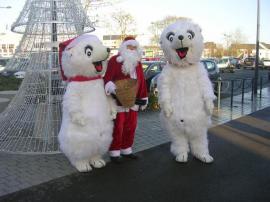 Retrouvez le Père Noël et les Mascottes des Commerçants dans les rues de Ploemeur !